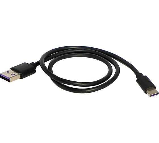 Изображение товара Зарядный универсальный дата-кабель USB-TYPE C Nord-Yada PVC 2А, 0.5м чёрный 908961