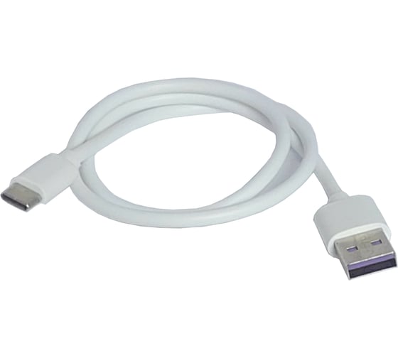Изображение товара Зарядный универсальный дата-кабель USB-TYPE C Nord-Yada PVC 2А, 0.5м белый 908937