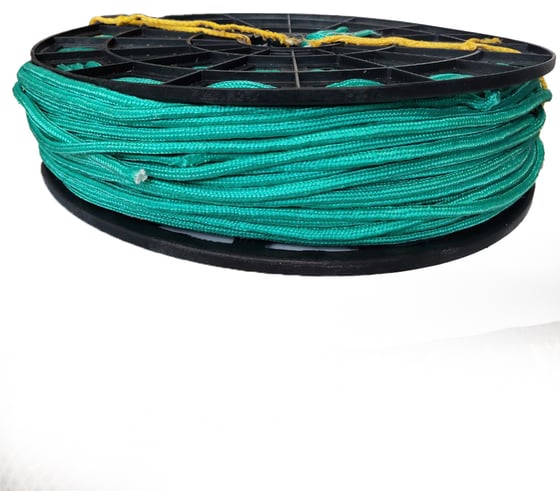 Изображение товара Плетёная верёвка ЭБИС полипропиленовая 5 мм 200 м зелёная 72115