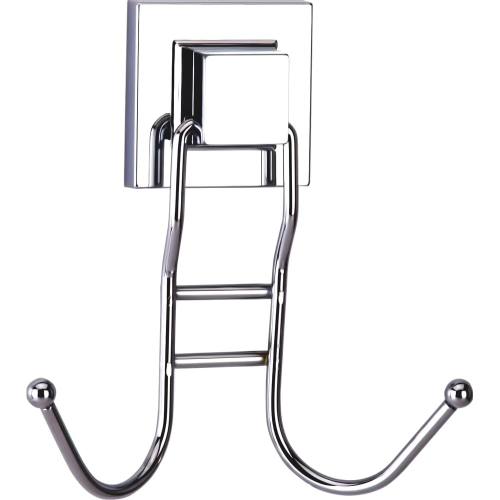 Изображение товара Двойной самоклеящийся крючок TEKNO-TEL EF236 хром, 2 крючка, поворотный