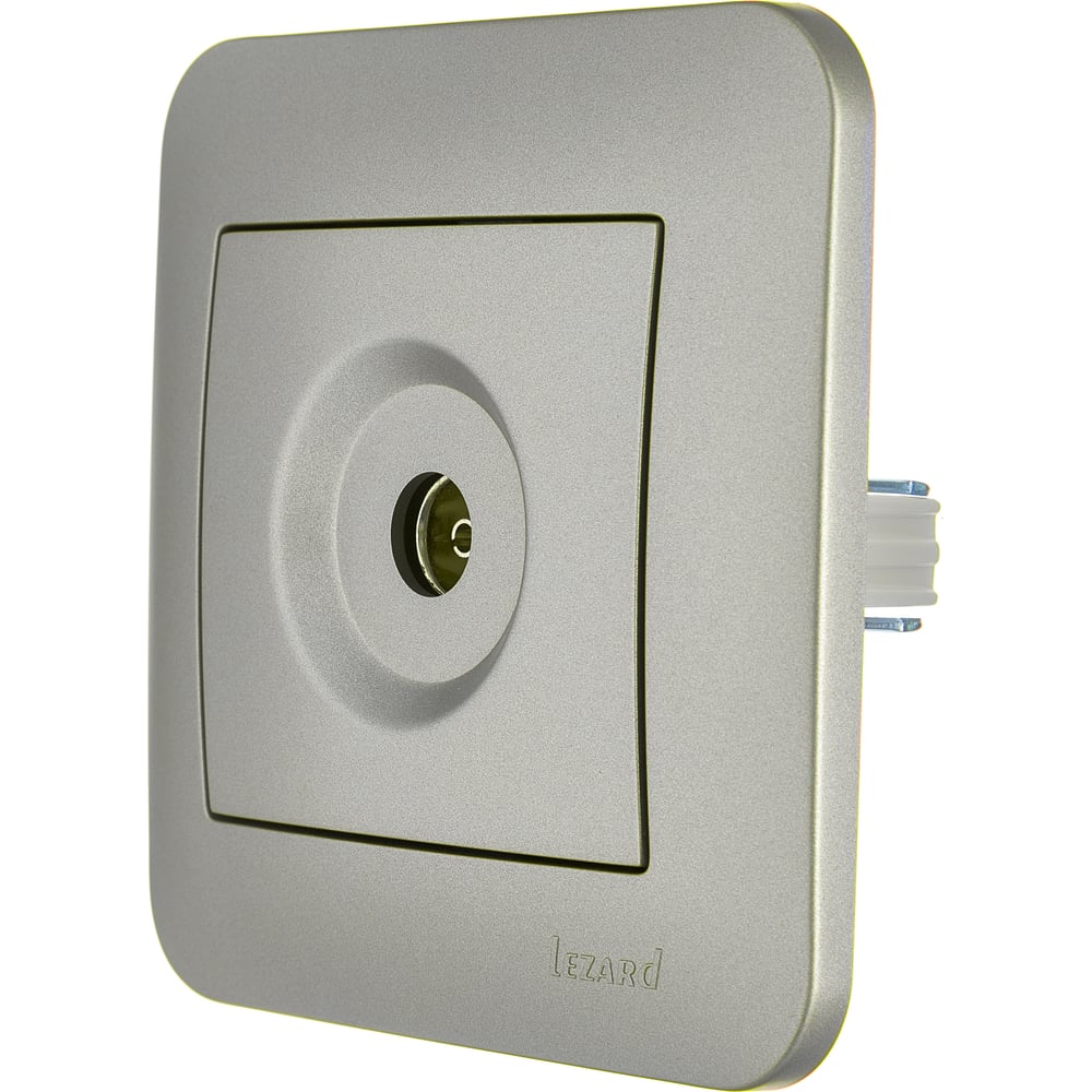 Розетка ТВ проходная Lezard ASTI платина 7081-3535-129