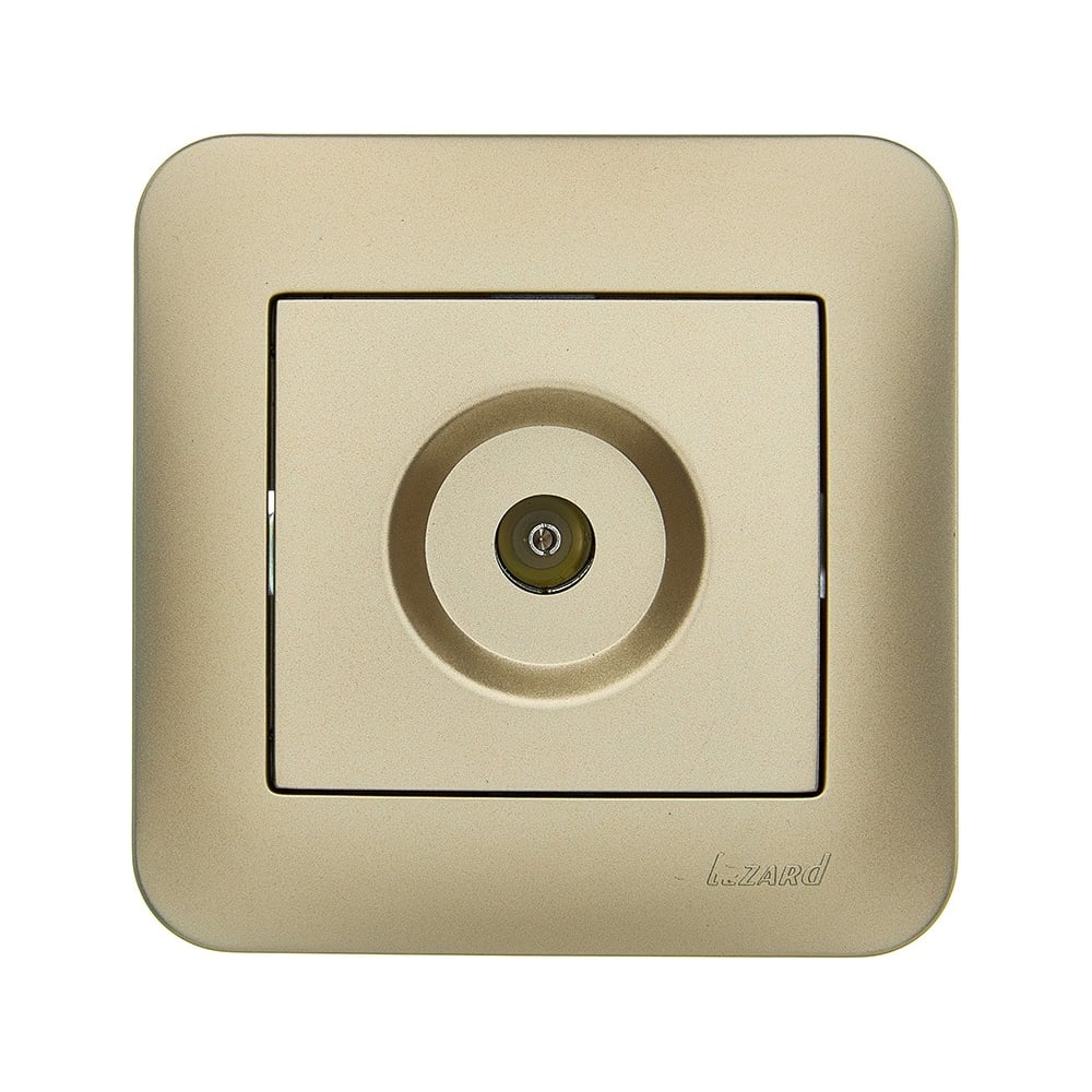 Розетка ТВ оконечная Lezard ASTI золото 7081-3636-130