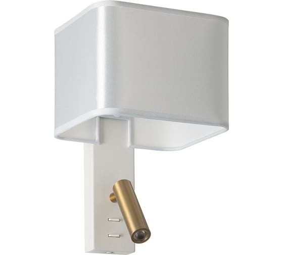 Изображение товара Бра Citilux DEKART LED с белым абажуром и выключателем CL704480