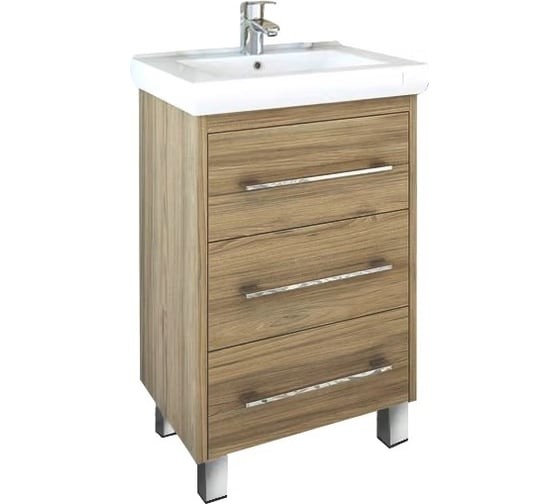 Изображение товара Тумба Sanflor Ларго 60 швейцарский вяз, под раковину Фостер 60 С0002106