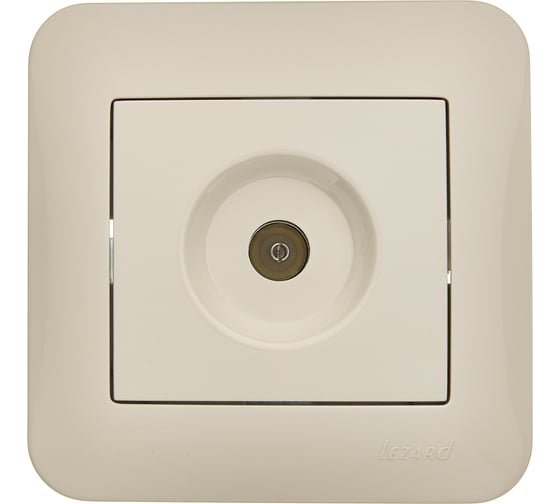 Изображение товара Розетка ТВ Lezard ASTI оконечная крем 7081-0303-130