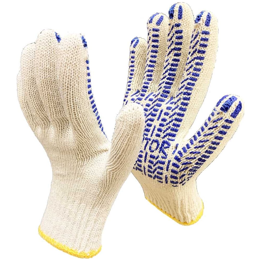 Рабочие перчатки Master-Pro®, размер L, цвет белый