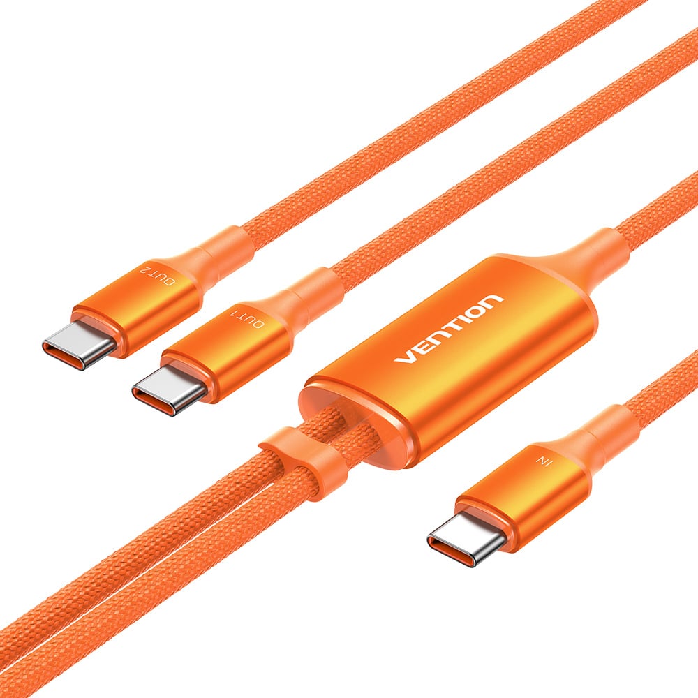 Изображение товара Кабель-разветвитель VENTION USB 2.0 CM/USB-CM x 2 -1.3м 5A 140W Оранжевый TRUOBB Изображение товара Кабель-разветвитель VENTION USB 2.0 CM/USB-CM x 2 -1.3м 5A 140W Оранжевый TRUOBB
