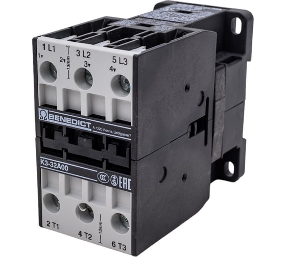 Изображение товара Трехполюсный контактор Benedict K3-32A00 24 PN38400
