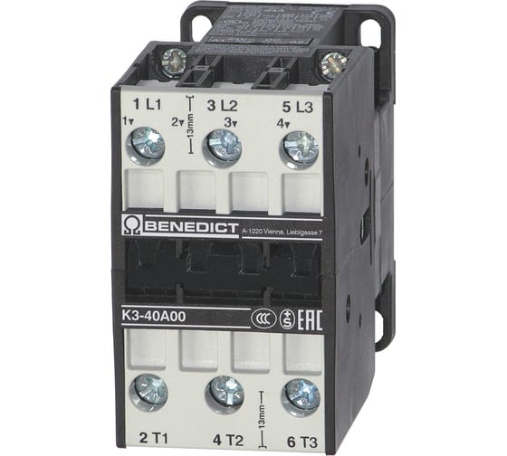 Изображение товара Трехполюсный контактор Benedict K3-40A00 230 PN38429