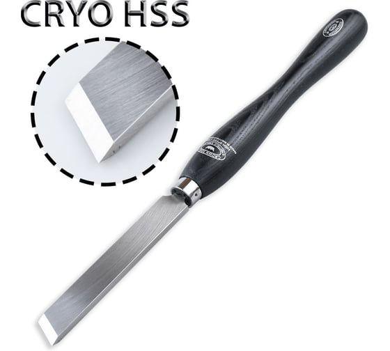 Изображение товара Резец токарный Crown tools Crown Cryo HSS, Skew Chisel, 25мм, рукоять - 254мм М00022096