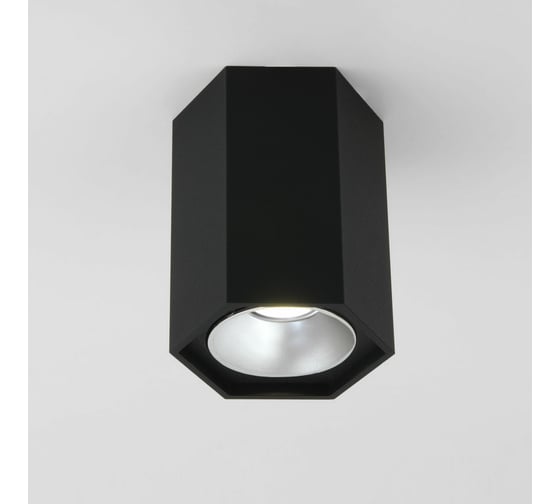 Изображение товара Накладной светильник Elektrostandard 25036 LED черный матовый серебро a055857
