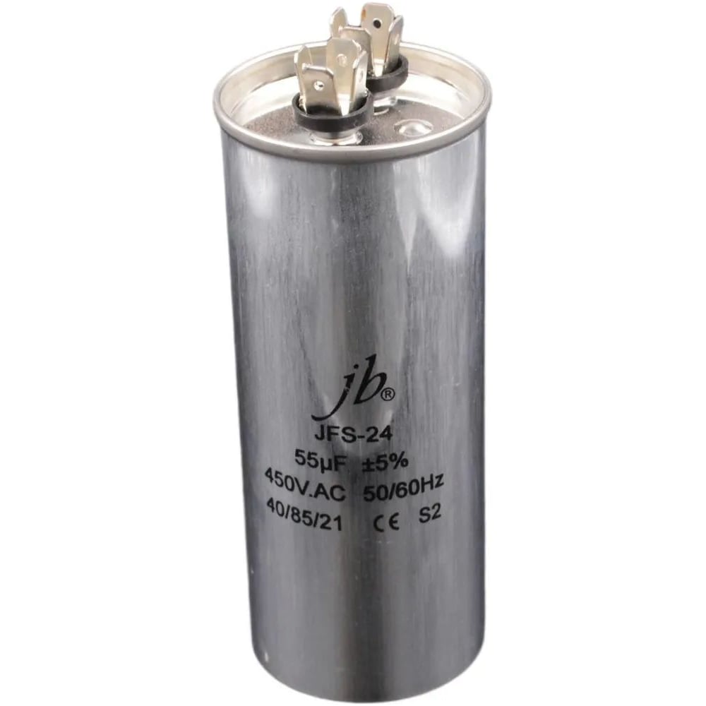 Изображение товара Пусковой конденсатор JB 55uF 450VAC +/-5_(JFS24A6556J000000B) JFS-24 (клеммы) 50_125 (алюминиевый корпус) 00-00017431 Изображение товара Пусковой конденсатор JB 55uF 450VAC +/-5_(JFS24A6556J000000B) JFS-24 (клеммы) 50_125 (алюминиевый корпус) 00-00017431