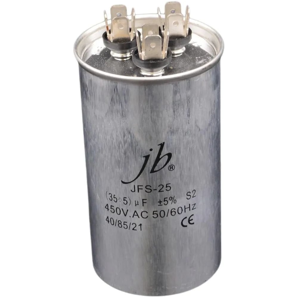 Изображение товара Пусковой конденсатор JB JFS-25 35μФ+5μФ 450VAC высокое качество Изображение товара Пусковой конденсатор JB JFS-25 35μФ+5μФ 450VAC высокое качество