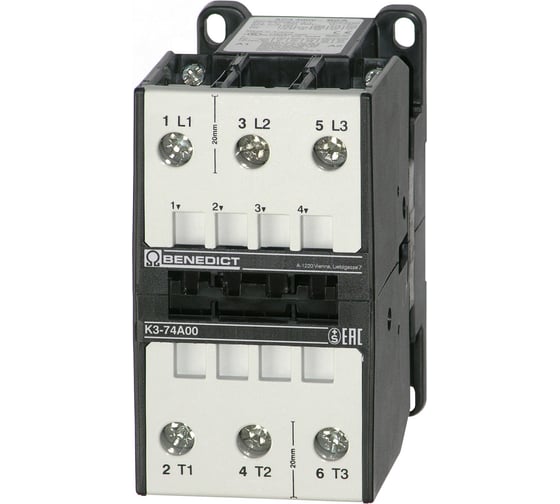 Изображение товара Трехполюсный контактор Benedict K3-74A00 230 PN38548