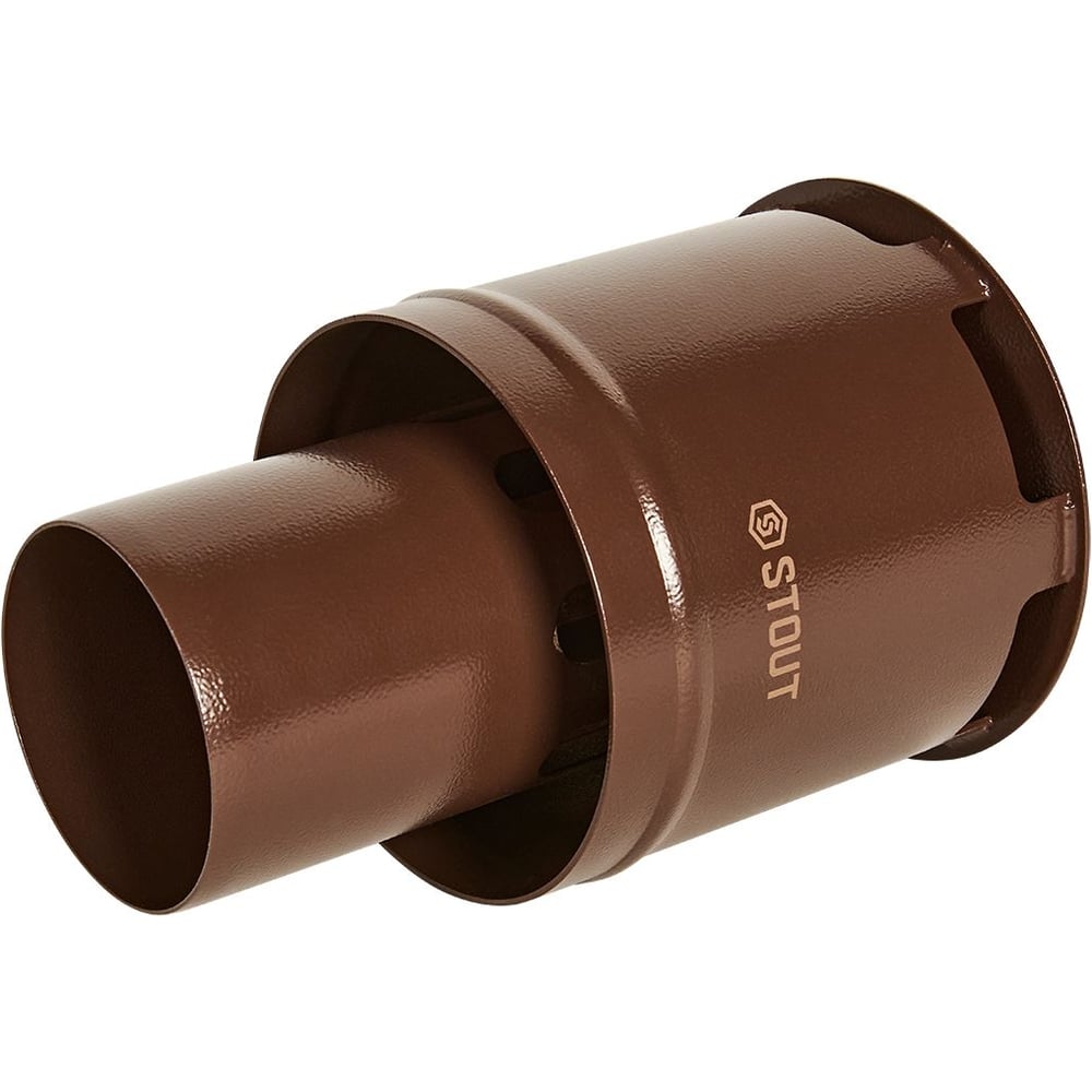 Изображение товара Оголовок Stout SCR-0080-800021 металлический с ветровой защитой, вертикальный 80 мм