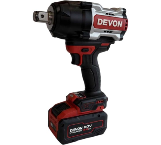 Изображение товара Аккумуляторный гайковерт без аккумулятора и ЗУ DEVON 5770-Li-20