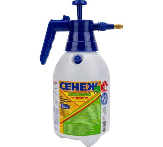Изображение товара Антисептик для дерева СЕНЕЖ ЭКОБИО экспресс помпа, 2 кг 00000006151