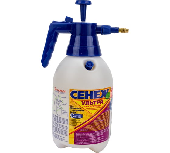 Изображение товара Антисептик для дерева СЕНЕЖ УЛЬТРА экспресс помпа, 2 кг 00000006150