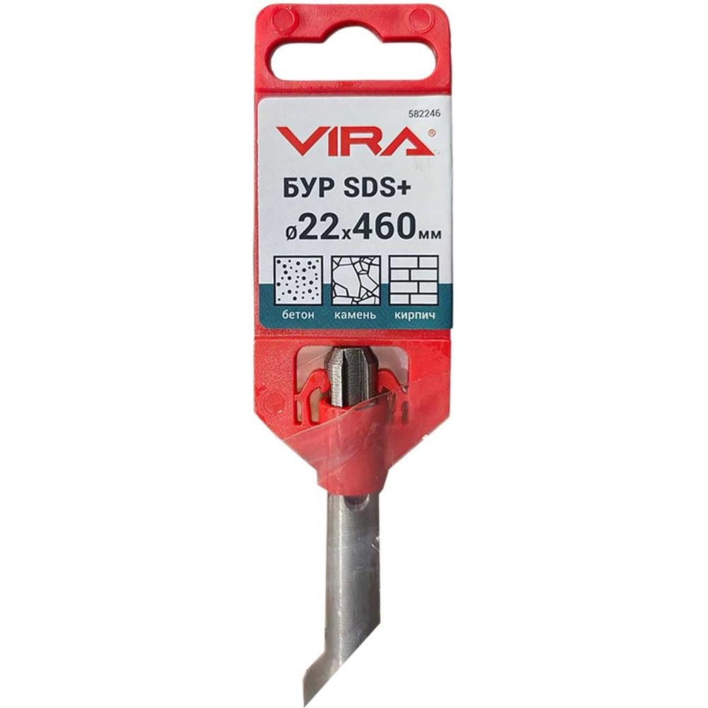 Изображение товара Бур по бетону VIRA 22 х 460 мм SDS-plus 582246