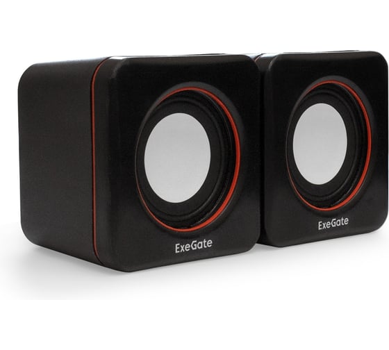 Изображение товара Акустическая система ExeGate 2.0 Disco 160 питание USB, 2x3Вт 6Вт RMS, 100-20000Гц, черный, Color Box 287050