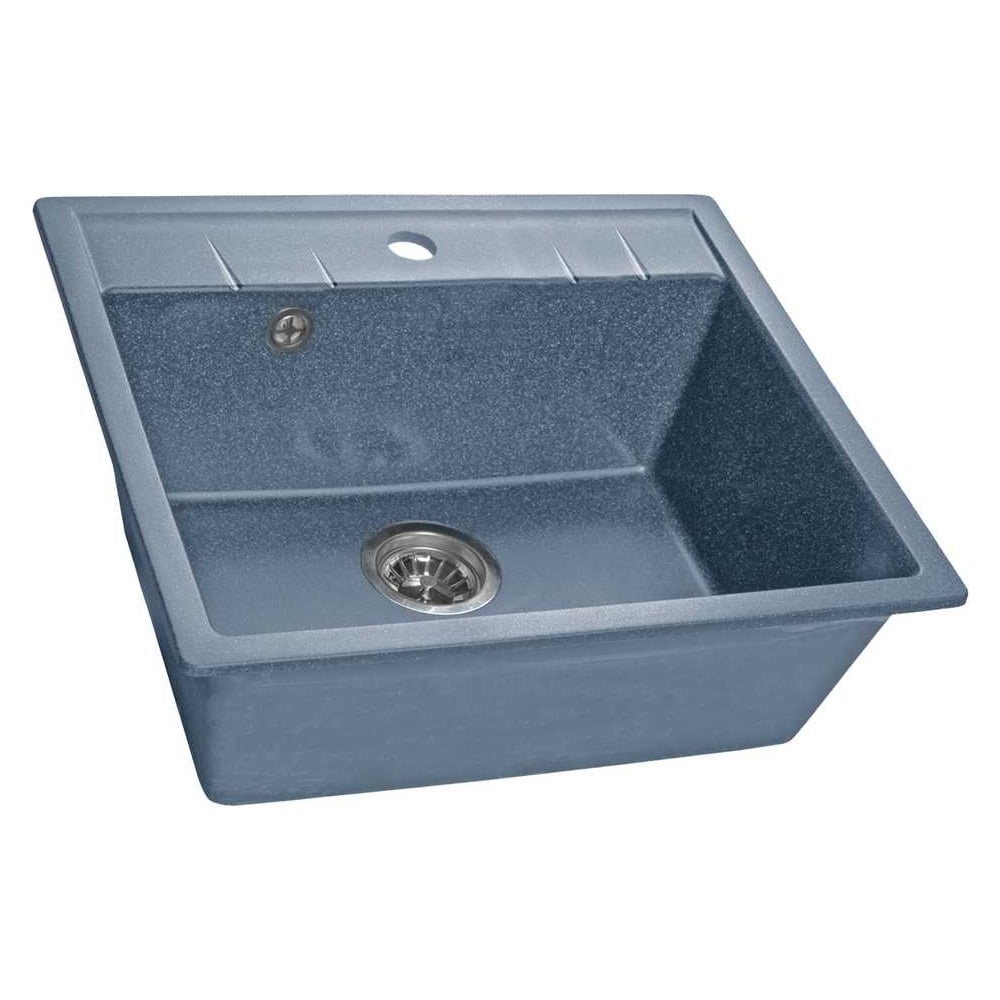 Мойка SANTREK AQUA SQUARE SA-S561 1 чаша 560*500 мм графит-309 без сифона 315484