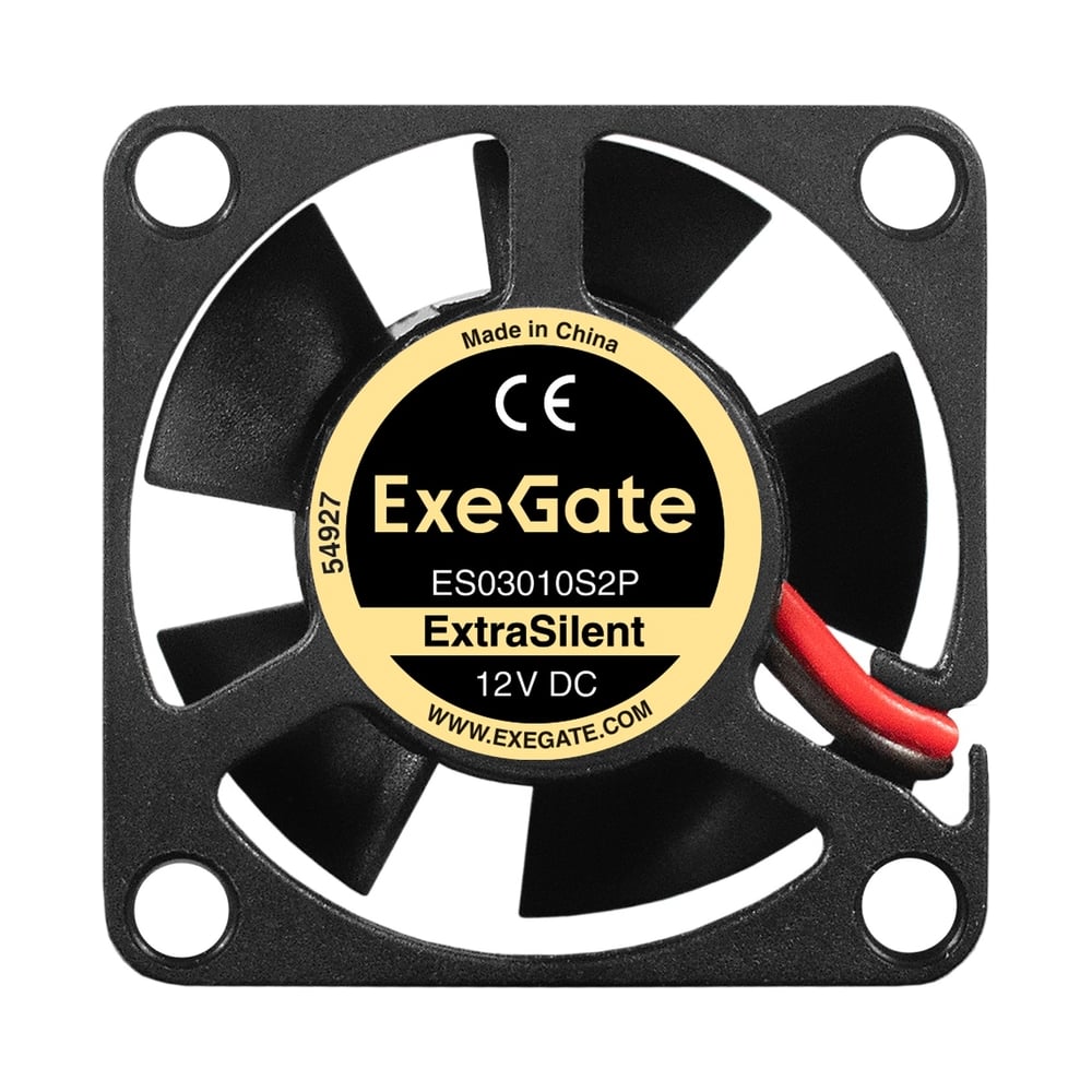 Вентилятор ExeGate 12В DC ExtraSilent ES03010S2P 30x30x10 мм, Sleeve bearing подшипник скольжения, 2pin, 8000RPM, 18dBA 299843