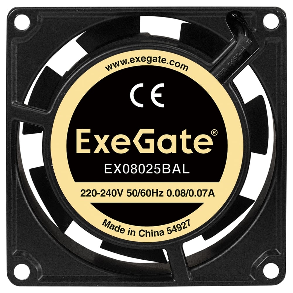 Изображение товара Вентилятор ExeGate 80x80x25 мм с двойным подшипником 2600RPM Изображение товара Вентилятор ExeGate 80x80x25 мм с двойным подшипником 2600RPM