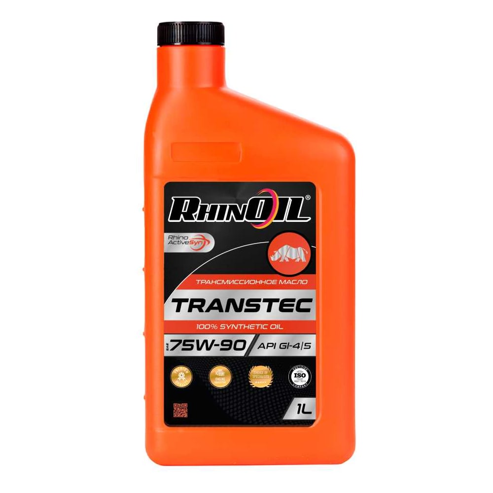Изображение товара Синтетическое трансмиссионное масло RhinOIL SAE 75W-90, GL-4/5, 1 л Изображение товара Синтетическое трансмиссионное масло RhinOIL SAE 75W-90, GL-4/5, 1 л