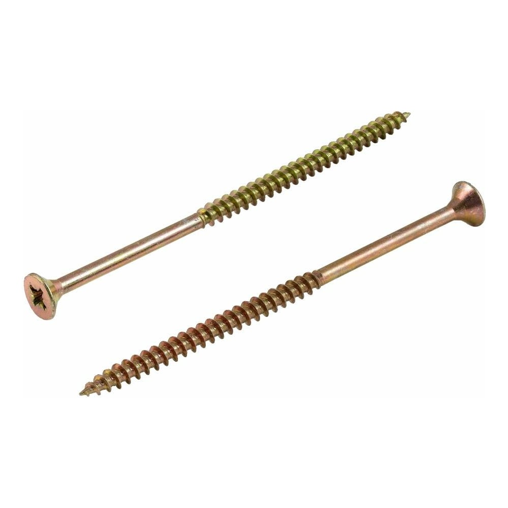 Изображение товара Универсальный саморез КВАДРА 4x70 желтый потайная головка