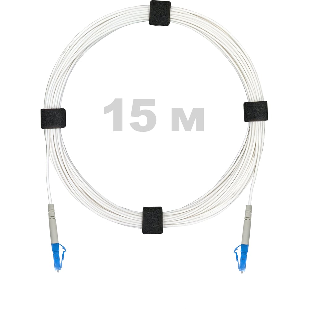 Изображение товара Оптический патч-корд Enginova LC/UPC 15 м G.657A1 LSZH белый