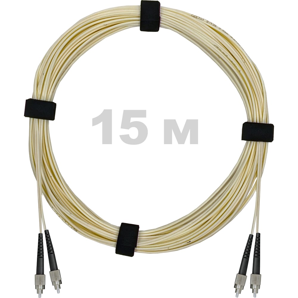 Патч-корд оптический Enginova FC/UPC-FC/UPC SM (G657.A1) 3mm DX LSZH 15 м ENG-PC-DX-2FCU-657A1-15M