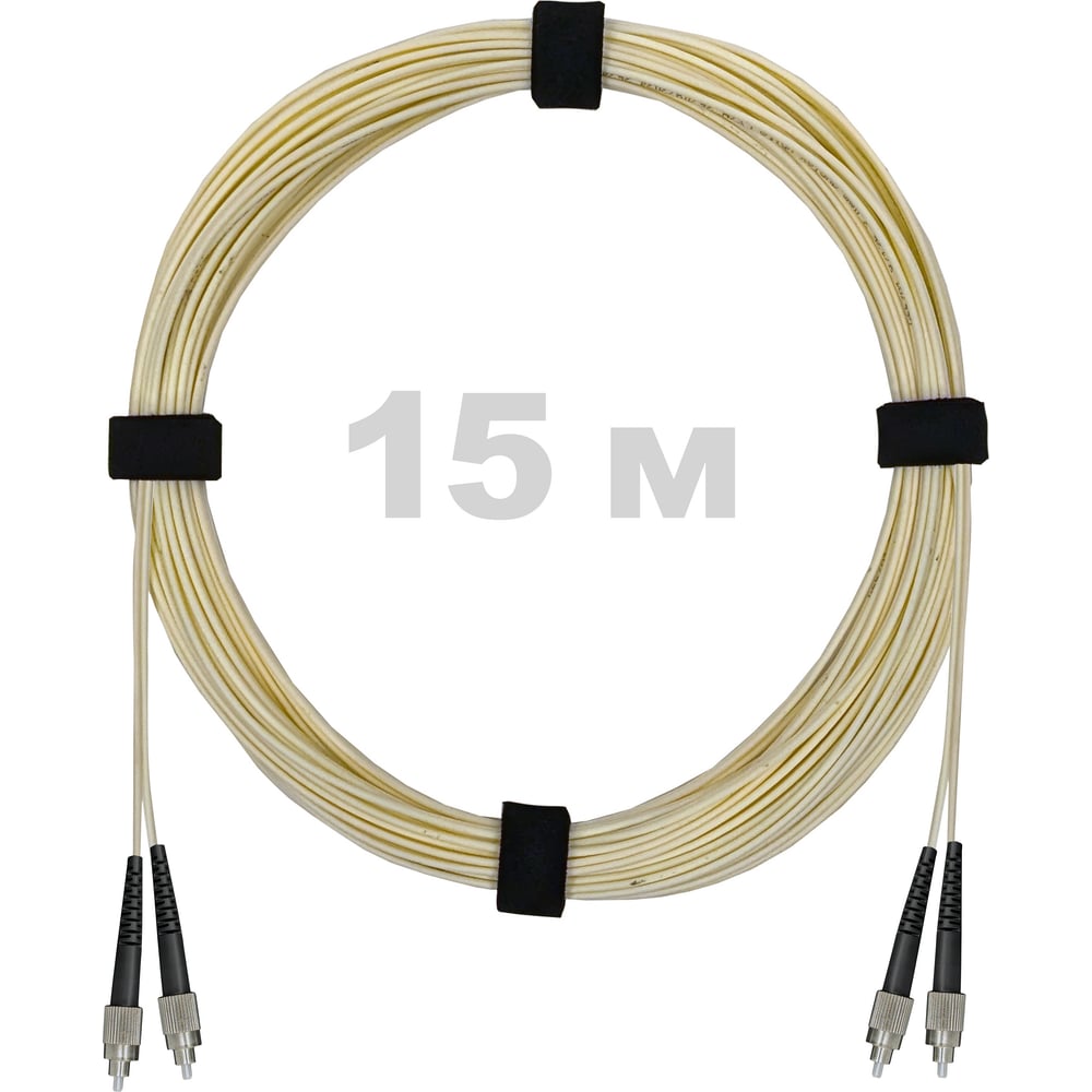 Патч-корд оптический Enginova FC/UPC-FC/UPC SM (G657.A1) 2mm DX LSZH 15 м ENG-PC2.0-DX-2FCU-657A1-15M