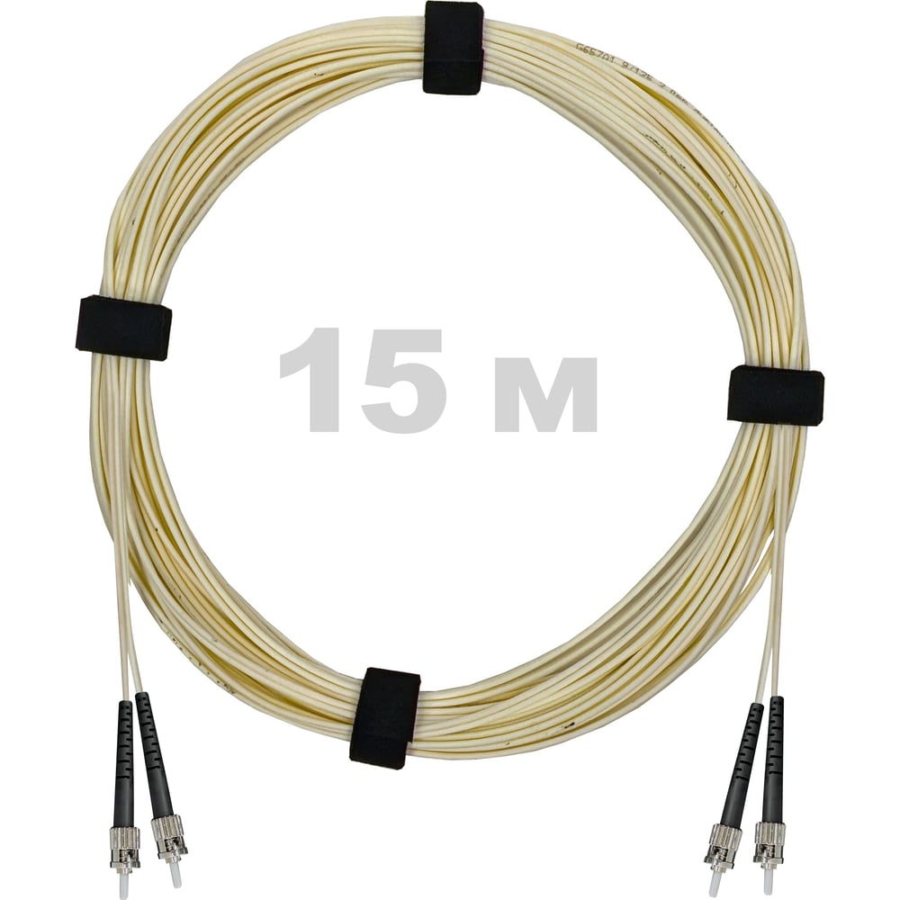 Патч-корд оптический Enginova ST/PC-ST/PC SM (G657.A1) 3mm DX LSZH 15 м ENG-PC-DX-2ST-657A1-15M