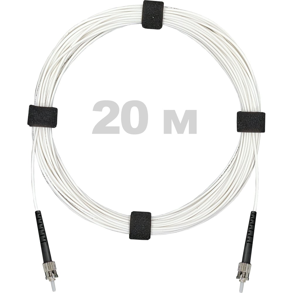Патч-корд оптический Enginova ST/PC-ST/PC SM (G657.A1) 2mm SX LSZH 20 м ENG-PC2.0-SX-2ST-657A1-20M