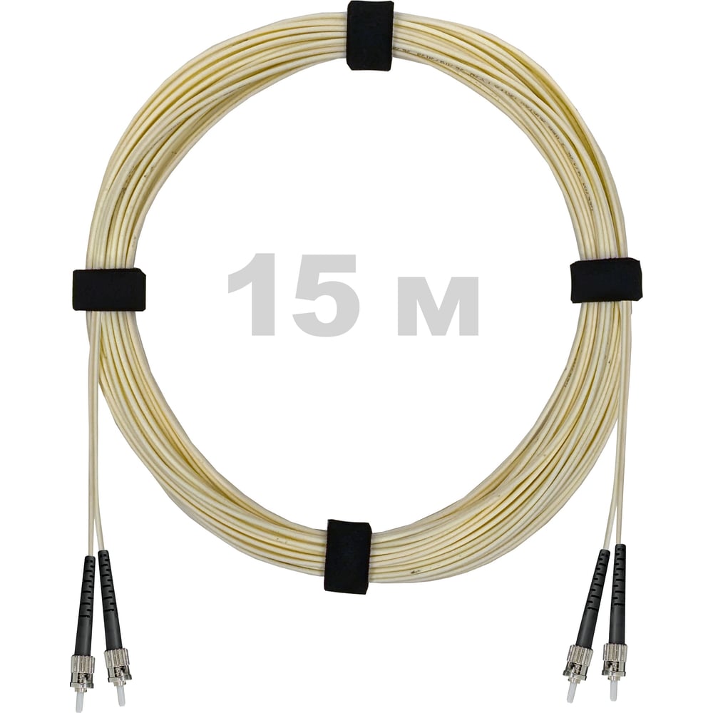 Патч-корд оптический Enginova ST/PC-ST/PC SM (G657.A1) 2mm DX LSZH 15 м ENG-PC2.0-DX-2ST-657A1-15M