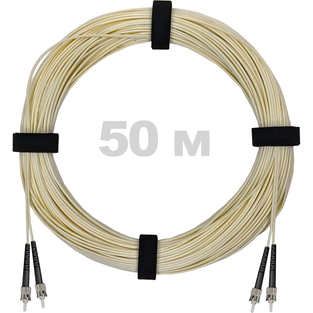 Патч-корд оптический Enginova ST/PC-ST/PC SM (G657.A1) 3mm DX LSZH 50 м ENG-PC-DX-2ST-657A1-50M