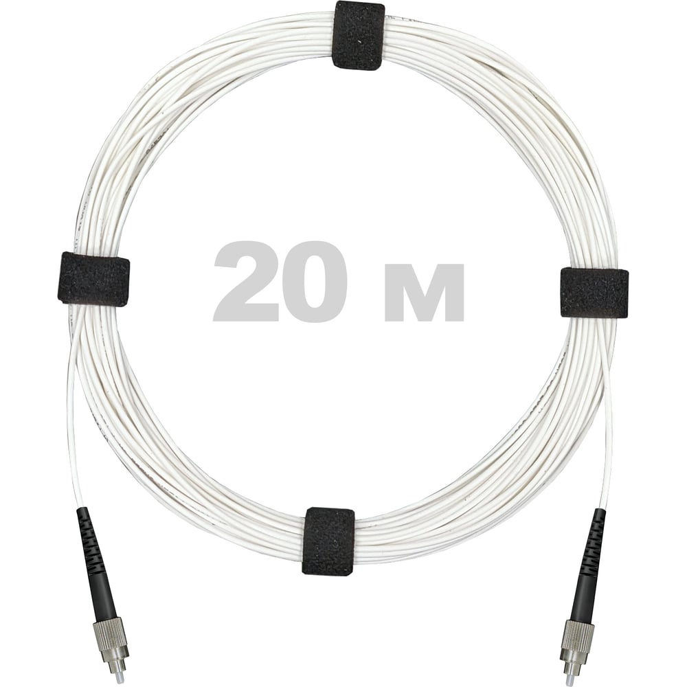 Патч-корд оптический Enginova FC/UPC-FC/UPC SM (G657.A1) 2mm SX LSZH 20 м ENG-PC2.0-SX-2FCU-657A1-20M