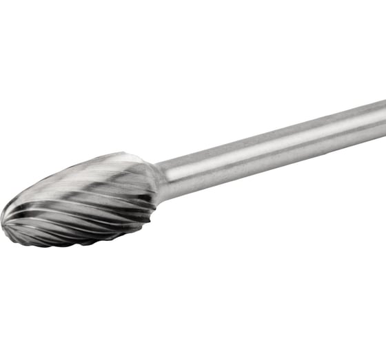 Изображение товара Борфреза твердосплавная форма F (6.3х12.7 мм; хвостовик 3 мм) NORGAU 077130261