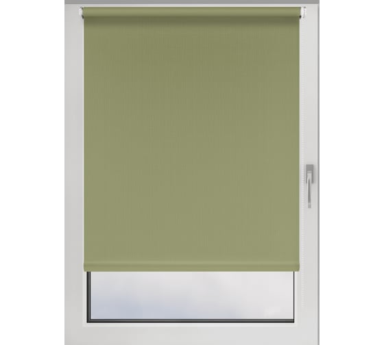 Изображение товара Рулонная штора PRAKTO Shantung 160x175 см, оливковый 6533612