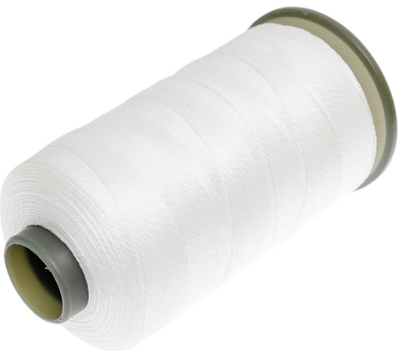 Изображение товара Полипропиленовая крученая нить Сибшнур белая, катушка 1000 м 40019