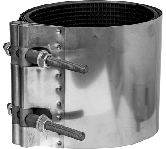 Изображение товара Ремонтный хомут ВЗПА свертная муфта из нержавеющей стали, Ду 250, ОД 291-301, L=200 РА-00288