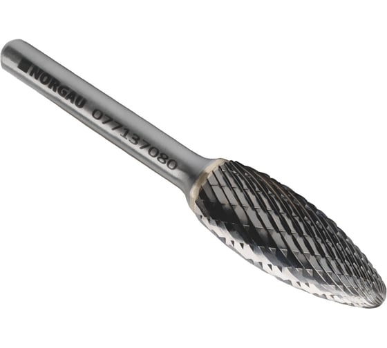 Изображение товара Борфреза твердосплавная форма H (8х19 мм; хвостовик 6 мм) NORGAU 077137080