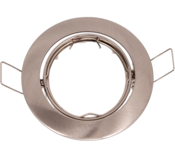 Изображение товара Встраиваемый светильник литой ЭРА KL1A SN1 поворотный, MR16, 12V, 50W, сатин никель Б0049566