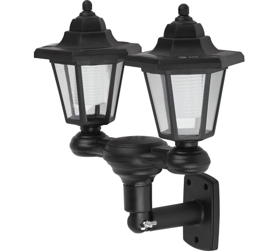Изображение товара Садовый светильник ЭРА ERASV0101 на солнечной батарее, пластик, черный, 150 см Б0049551