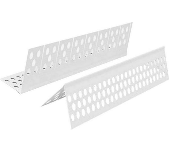 Изображение товара Профиль GAVIAL ПВХ перфорированный с кантом, без сетки 25х25 мм, 3м 168