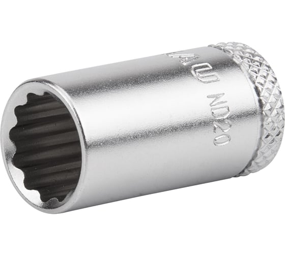 Изображение товара Головка торцевая 12-гранная, тип ND20-8 (8 мм; 1/4") NORGAU 064502080