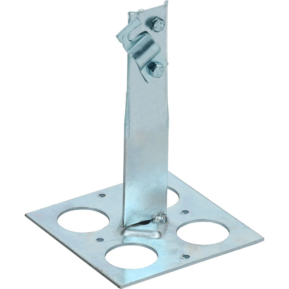 Держатель проводника круглого IEK 6-10 мм, винтовой для плоской кровли h=150 мм, оцинкованная сталь HDZ ZDP85-14-1-16-150