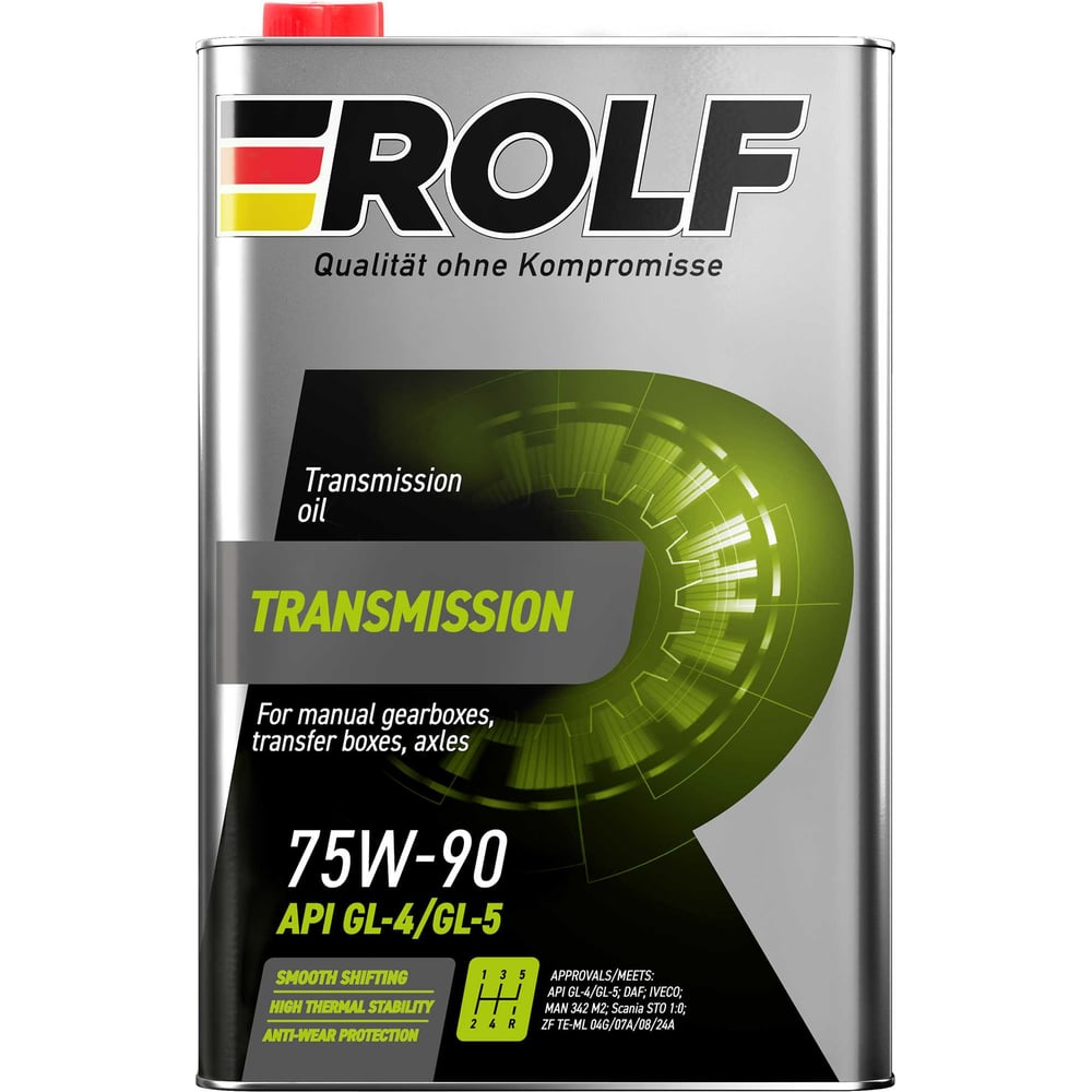 Масло Rolf Transmission 75W-90 GL-4/GL-5 1л (металл) 323139