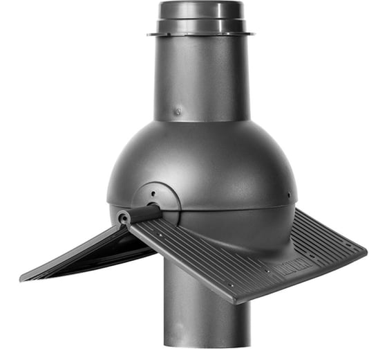Изображение товара Выход канализации коньковый KROVENT Pipe-cone серый 291966