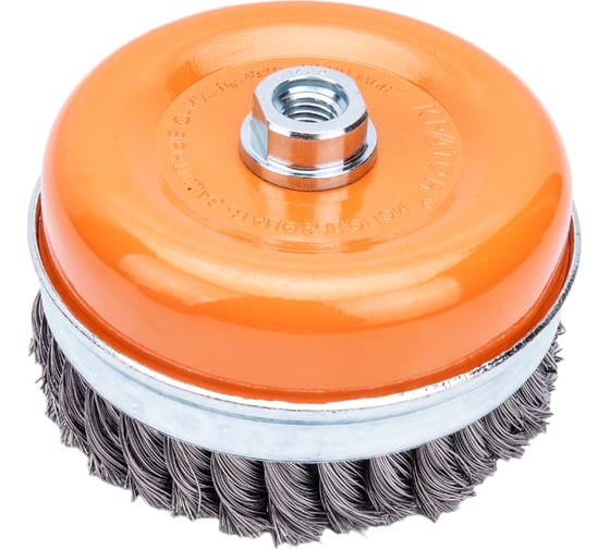 Изображение товара Щетка чашечная усиленная для УШМ (125 мм; M14; крученая проволока) Кратон 1 11 02 011